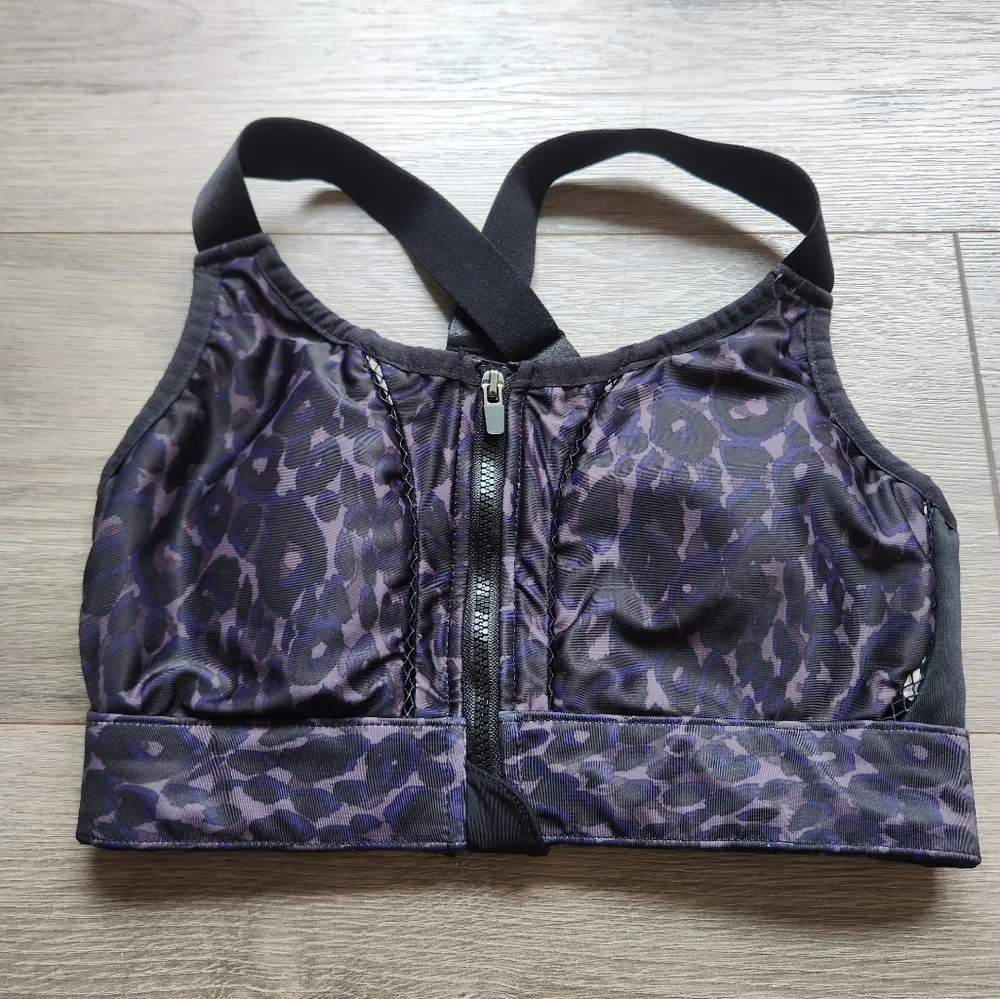 Fabletics‎ Zip front Zoe high support sports bra size XS